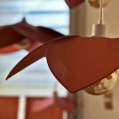 Suspension Fleur Rouille D58cm Avec Monture -Décor Soldes suspension fleur rouille d58cm avec monture 3