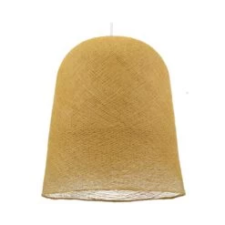 Suspension Forme Jupe Tissée Toute équipée - Coloris Moutarde 10 Suspension Forme Jupe Tissée Toute équipée - Coloris Moutarde -Décor Soldes suspension jupe tissee coloris moutarde 2