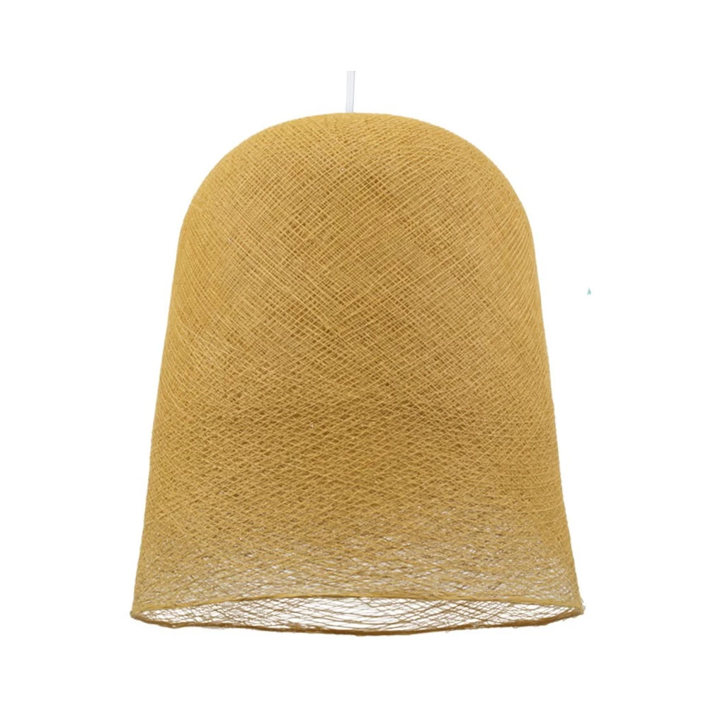Suspension Forme Jupe Tissée Toute équipée - Coloris Moutarde 5 Suspension Forme Jupe Tissée Toute équipée - Coloris Moutarde – Image 3