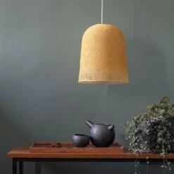 Suspension Forme Jupe Tissée Toute équipée - Coloris Moutarde