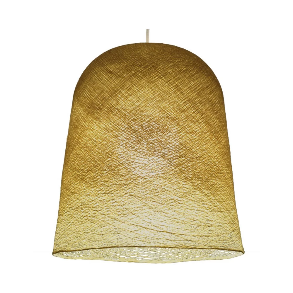 Suspension Forme Jupe Tissée Toute équipée - Coloris Moutarde 6 Suspension Forme Jupe Tissée Toute équipée - Coloris Moutarde – Image 4