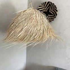 Abat Jour Pour Luminaire Marocain Demi-cercle Avec Franges En Palmier Tressé 10 Abat Jour Pour Luminaire Marocain Demi-cercle Avec Franges En Palmier Tressé -Décor Soldes suspension marocaine demi cercle palmier tresse 2