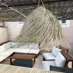 Abat Jour Pour Luminaire Marocain Demi-cercle Avec Franges En Palmier Tressé 13 Abat Jour Pour Luminaire Marocain Demi-cercle Avec Franges En Palmier Tressé -Décor Soldes suspension marocaine demi cercle palmier tresse 5