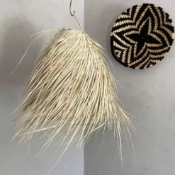 Abat-jour Pour Suspension Marocaine Bohème En Paille De Palmier -Décor Soldes suspension marocaine taille l boheme palmier 2