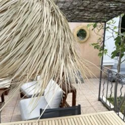 Abat-jour Pour Suspension Marocaine Bohème En Paille De Palmier