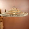 Abat Jour Parasol Ajouré En Paille Pour Luminaire Fibre Alfa Sans Frange 1 Abat Jour Parasol Ajouré En Paille Pour Luminaire Fibre Alfa Sans Frange -Décor Soldes suspension naturelle d70cm parasol fibre alfa tressee sans frange