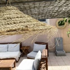 Abat Jour Pour Lampe Parasol L Fibre Naturelle Tressée 12 Abat Jour Pour Lampe Parasol L Fibre Naturelle Tressée -Décor Soldes suspension parasol en rotin tresse 3