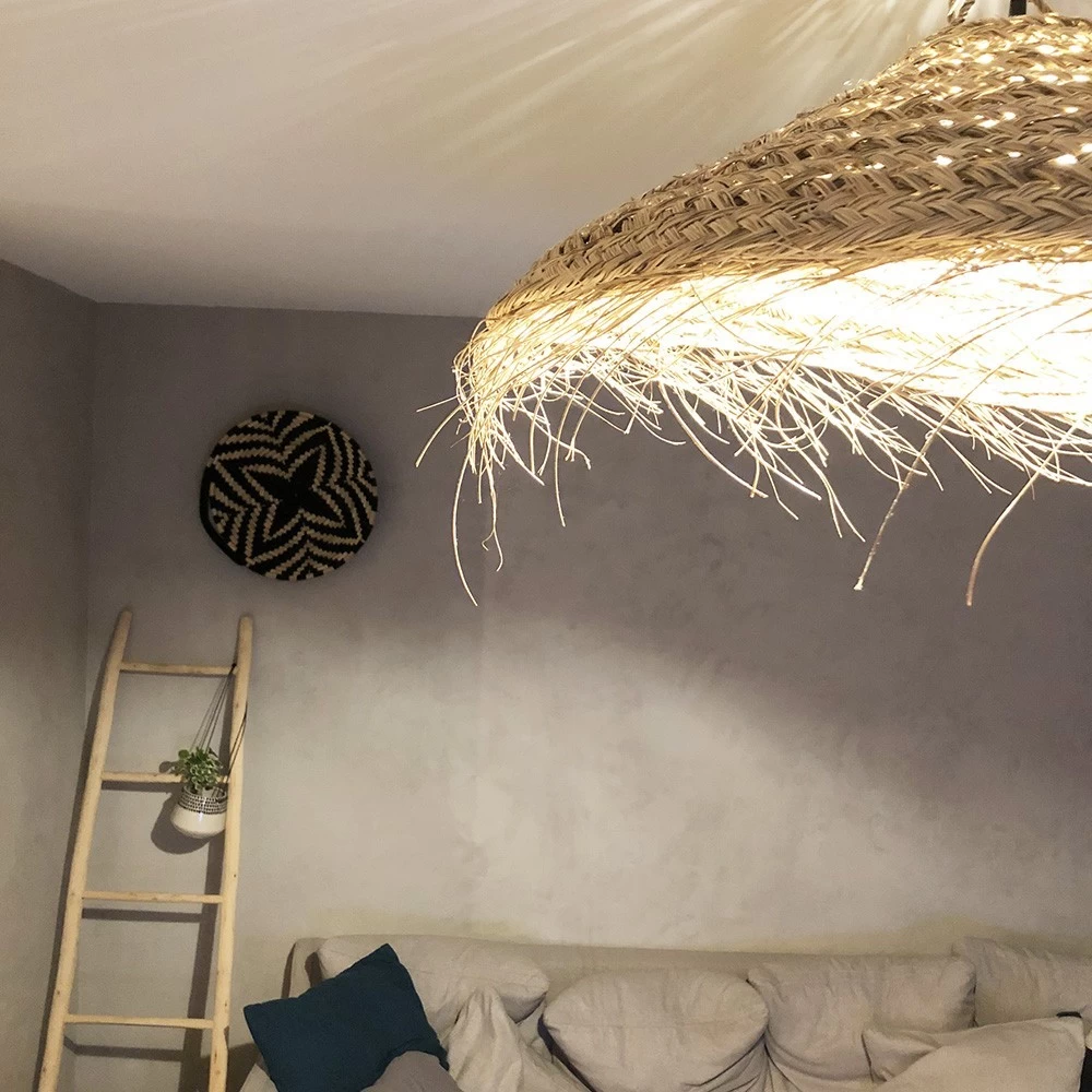 Abat Jour Pour Lampe Parasol L Fibre Naturelle Tressée 9 Abat Jour Pour Lampe Parasol L Fibre Naturelle Tressée – Image 7