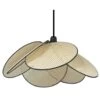 Suspension Pétales Avec Cannage Ganse Noire Toute équipée E27 1 Suspension Pétales Avec Cannage Ganse Noire Toute équipée E27 -Décor Soldes suspension petales avec cannage ganse blanche e27