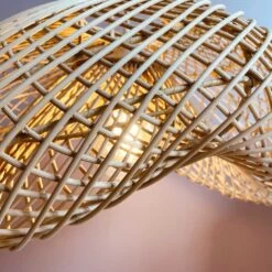 Abat Jour Pour Lustre Extérieur Imitation Rotin Faite Main à Bali - Taille L 9 Abat Jour Pour Lustre Extérieur Imitation Rotin Faite Main à Bali - Taille L -Décor Soldes suspension pour l exterieur imitation rotin faite main a bali taille l 2