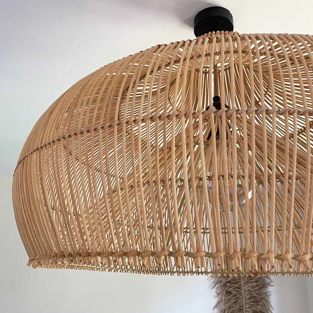 Suspension Pour Luminaire En Rotin De Bali Coloris Naturel - Clair 4 Suspension Pour Luminaire En Rotin De Bali Coloris Naturel - Clair – Image 2