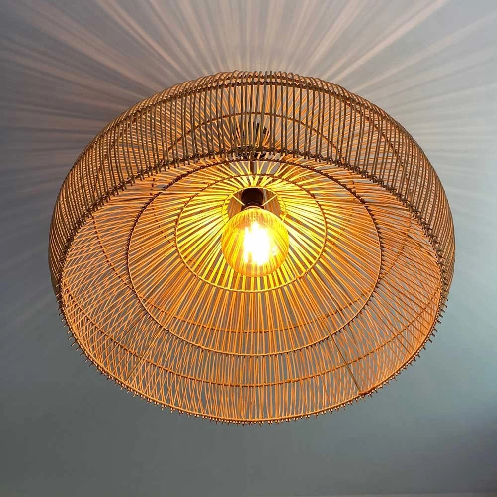 Suspension Pour Luminaire En Rotin De Bali Coloris Naturel - Clair 6 Suspension Pour Luminaire En Rotin De Bali Coloris Naturel - Clair – Image 4