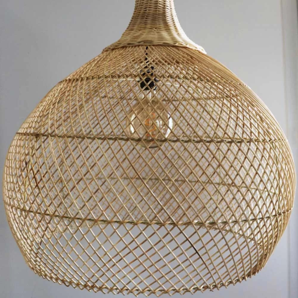 Abat Jour Pour Lampe En Rotin Naturel Brasilia Bali, Modèle Fait à La Main 7 Abat Jour Pour Lampe En Rotin Naturel Brasilia Bali, Modèle Fait à La Main – Image 5