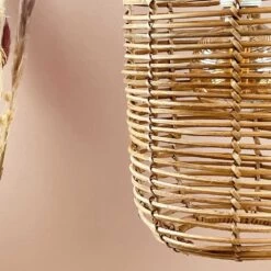 Abat Jour Pour Luminaire Rotin Naturel Forme Lanterne 13 Abat Jour Pour Luminaire Rotin Naturel Forme Lanterne -Décor Soldes suspension rotin naturel forme lanterne 5
