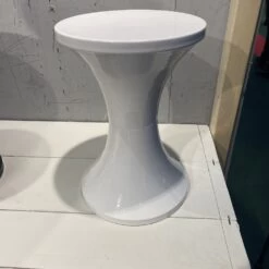 Tabouret TAMTAM En Métal Coloris Blanc -Décor Soldes tabouret tamtam en metal coloris blanc 3