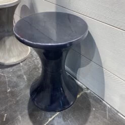 Tabouret TAMTAM En Métal Coloris Bleu Navy -Décor Soldes tabouret tamtam en metal coloris bleu navy 3