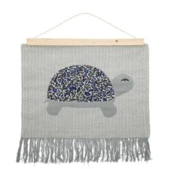 Tenture Murale Tortue "Marry" En Coton Avec Support Bois - Bloomingville